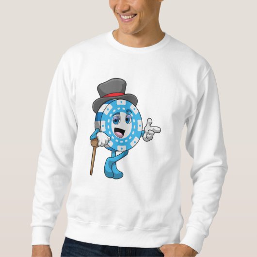 Poker mit Poker Sweatshirt (Vorderseite)