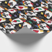 Poker mit vier Karten Geschenkpapier (Ecke)