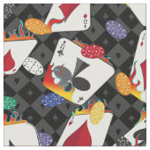 Poker mit vier Karten Stoff (Nahaufnahme)