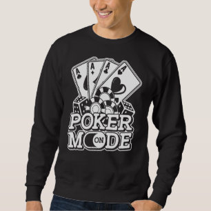 Poker-Modus bei "Texas Hold'em Card Gambling Casin Sweatshirt