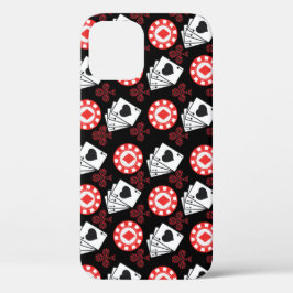 Poker Muster Aces Crosses Playing Cards Trendy Case-Mate iPhone Hülle