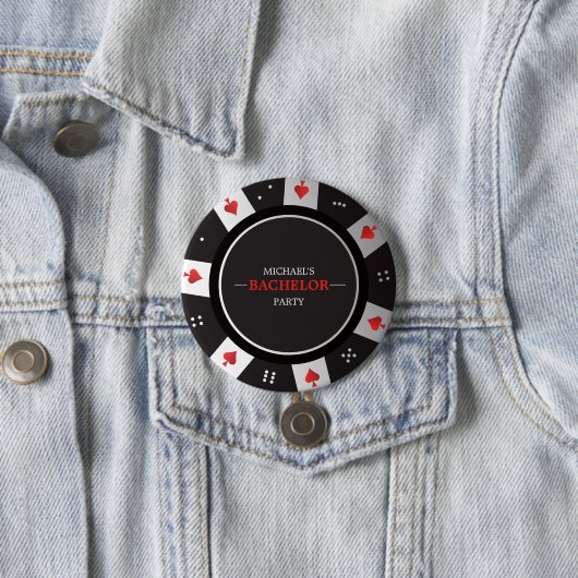 Poker Nacht Junggesellenabschied Las Vegas Casino Button (Beispiel)