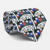 Poker-Nacht Krawatte (Gerollt)