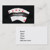 Poker-Nachtladen Chubby Geschäfts-Karte ein Visitenkarte (Vorne/Hinten)