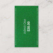 Poker-Nachtspielkarte-Hirsch-Party-Karte Visitenkarte (Rückseite)