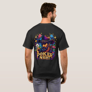 Poker Nachttext mit Cowboy-Western-T - Shirt