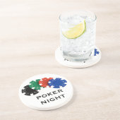 Poker-NachtUntersetzer Getränkeuntersetzer (Seite)