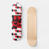 POKER NEW ORIGINAL pixelat von Masanser Skateboard (Vorderseite)