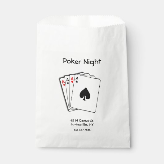 Poker Night Aises Geschenktütchen (Vorderseite)
