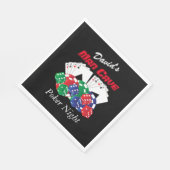 Poker Night at Man Cave | Personalisiere Serviette (Ecke)