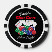 Poker Night at Man Cave Pokerchips (Vorderseite)