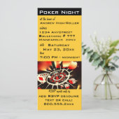 Poker Night Casino Themenangebot Einladung (Stehend Vorderseite)