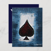 Poker Night Einladung (Vorne/Hinten)