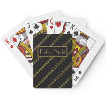 Poker Night Elegante Moderne, schwarz gepunktete G