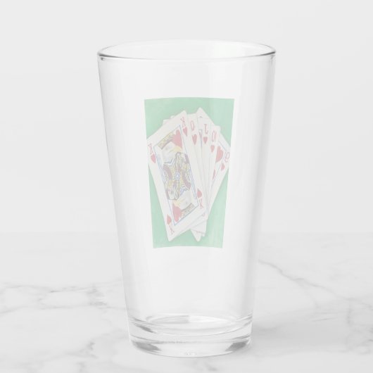 Poker Night Glasses Glas (Rückseite)