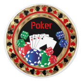 Poker Night im Casino Keramikknauf (Vorderseite)