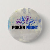 Poker Night mit Spielkarten Button (Vorderseite)