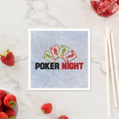 Poker Night mit Spielkarten Serviette (Beispiel)