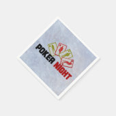 Poker Night mit Spielkarten Serviette (Ecke)