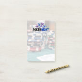 Poker Night mit Spielkarten und Poker Chips Post-it Klebezettel (Auf Schreibtisch)