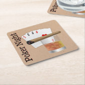 Poker Night Paper Untersetzer (angewinkelt)