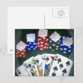 Poker Night Postkarte (Vorne/Hinten)