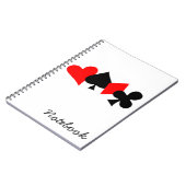 Poker-Notebook Notizblock (Linke Seite)