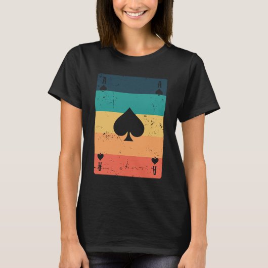 Poker- oder Skaterkartenspiel T-Shirt (Vorderseite)