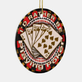 Poker-Ornament statt spielen Keramik Ornament (Rechts)