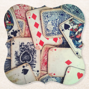 "Poker" Papierservietten Untersetzer