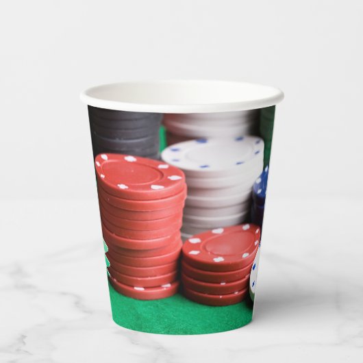 Poker Pappbecher (Rückseite)