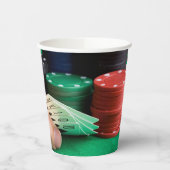 Poker Pappbecher (Links)