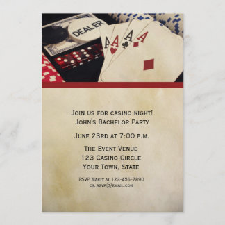 Poker Party Einladung