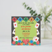 Poker Party - Einladung (Stehend Vorderseite)