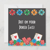 Poker Party - Einladung (Rückseite)