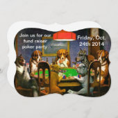 Poker-Party laden ein Einladung (Vorne/Hinten)