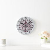 Poker Pik Runde Wanduhr (Zuhause)