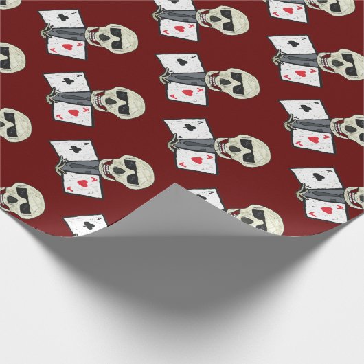 Poker Player Aces Geschenkpapier (Ecke)