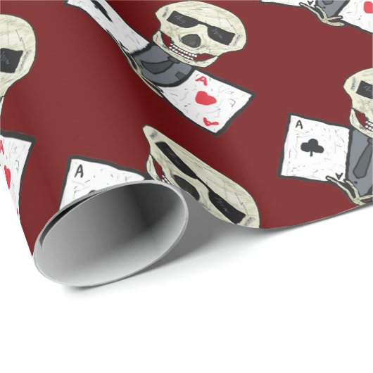 Poker Player Aces Geschenkpapier (Rolleneckpunkt)
