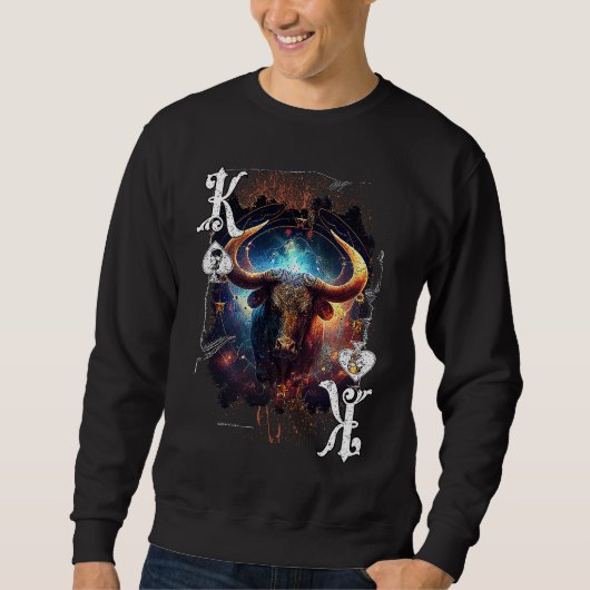 Poker Player Apparel Zodiac Sign Edition Taurus Sweatshirt (Vorderseite)