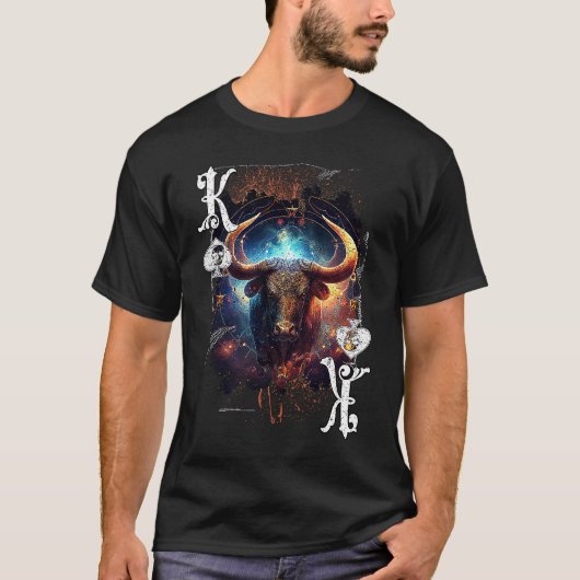 Poker Player Apparel Zodiac Sign Edition Taurus T-Shirt (Vorderseite)
