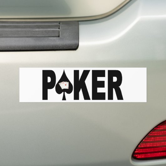 POKER Player Autoaufkleber (Auf Auto)