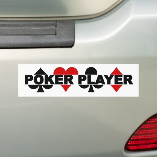 Poker Player Autoaufkleber (Auf Auto)