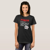 Poker Player Card Game Bluffing Casino Pot Poker T-Shirt (Vorne ganz)