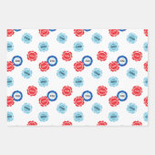 Poker Player Casino Chips Geschenkpapier Set (Vorderseite 3)