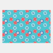 Poker Player Casino Chips Geschenkpapier Set (Vorderseite 2)