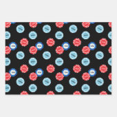 Poker Player Casino Chips Geschenkpapier Set (Vorderseite)