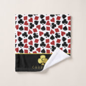 Poker Player Gambler Casino Card Anzug Individuell Badhandtuch Set (Waschlappen)