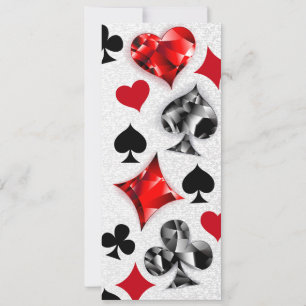 Poker Player Gambler Kartenspielen Anzug Las Vegas Ankündigung