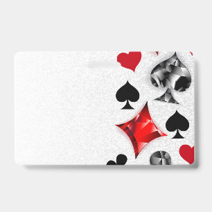 Poker Player Gambler Kartenspielen Anzug Las Vegas Ausweis
